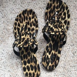 Leopard Tory Burch Miller Sandal